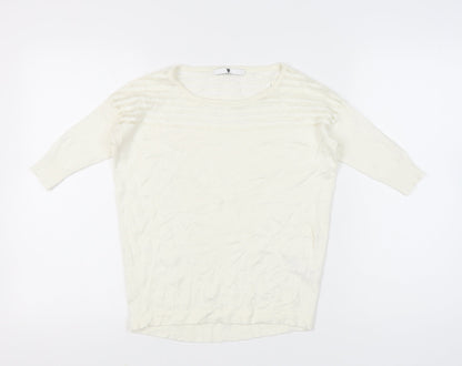 Womens UK Size 8 Very Ivory Pullover Jumper