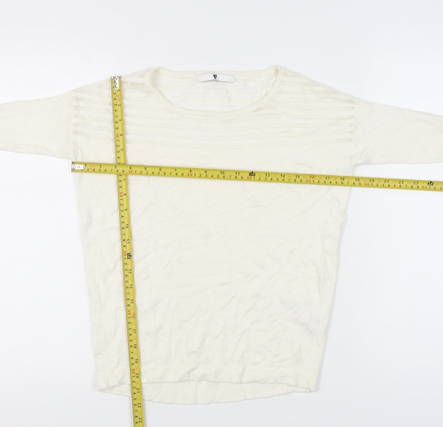 Womens UK Size 8 Very Ivory Pullover Jumper