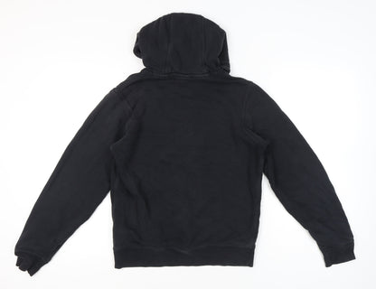 Nike Womens Black Small Pullover Hoodie Sweatshirt Cotton Blend