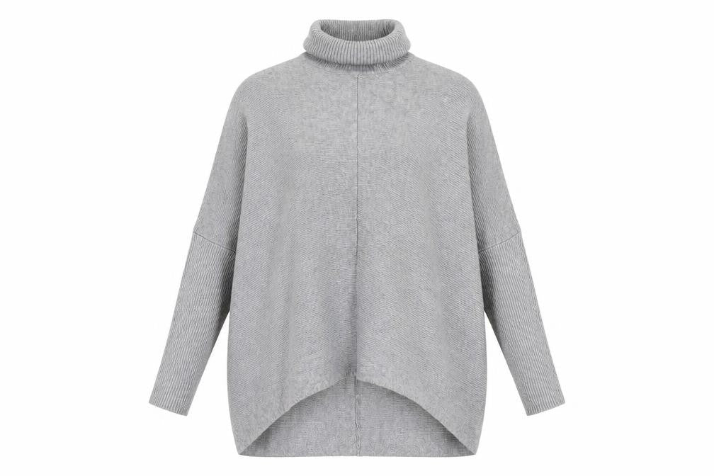 Womens UK Size One Size Blue Vanilla Grey Pullover Jumper