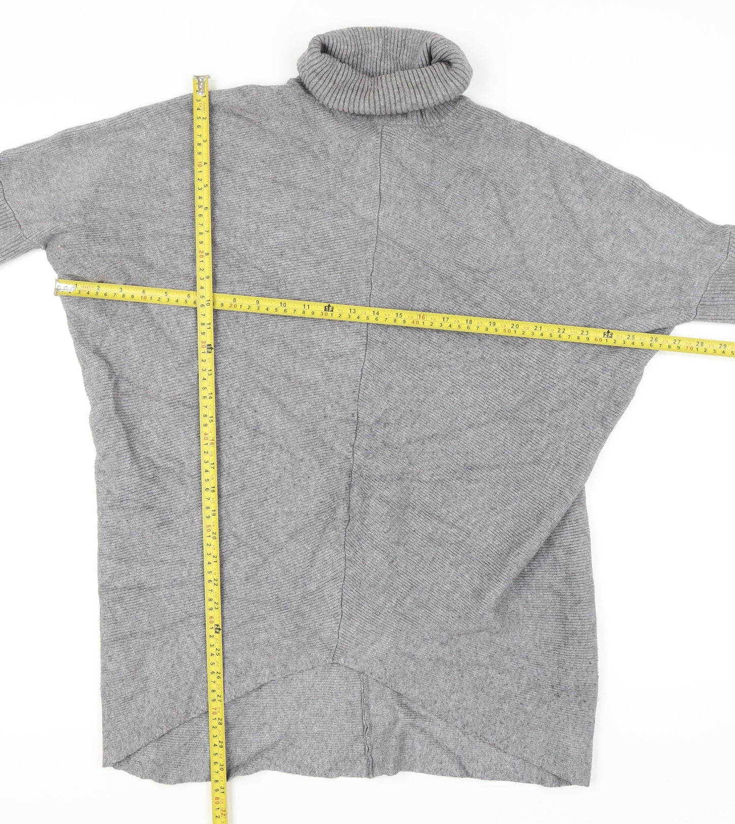 Womens UK Size One Size Blue Vanilla Grey Pullover Jumper