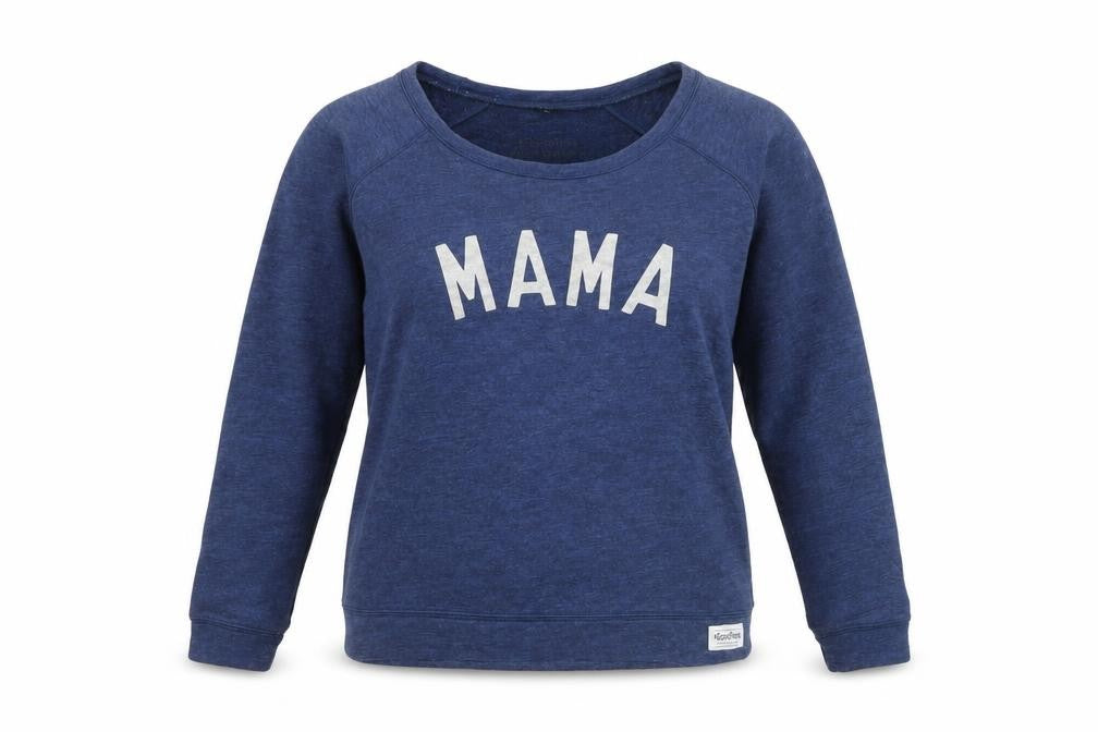 Selfish Mother Women’s Blue Pullover Sweatshirt Medium MAMA Print