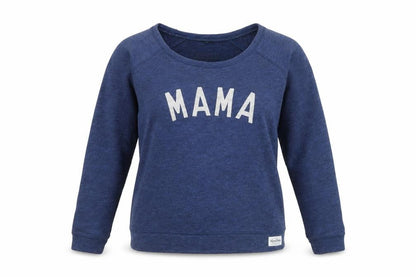 Selfish Mother Women’s Blue Pullover Sweatshirt Medium MAMA Print