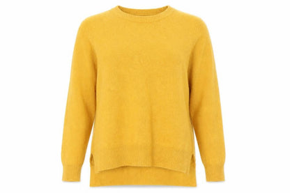 Louche Womens Yellow Jumper Size 10 Small Crew Neck Pullover Knit