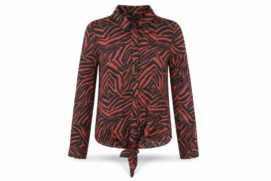 Womens UK Size 8 River Island Multicoloured Basic Button-Up