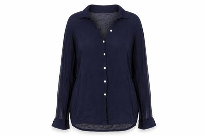 Womens UK Size 10 Topshop Blue Basic Button-Up