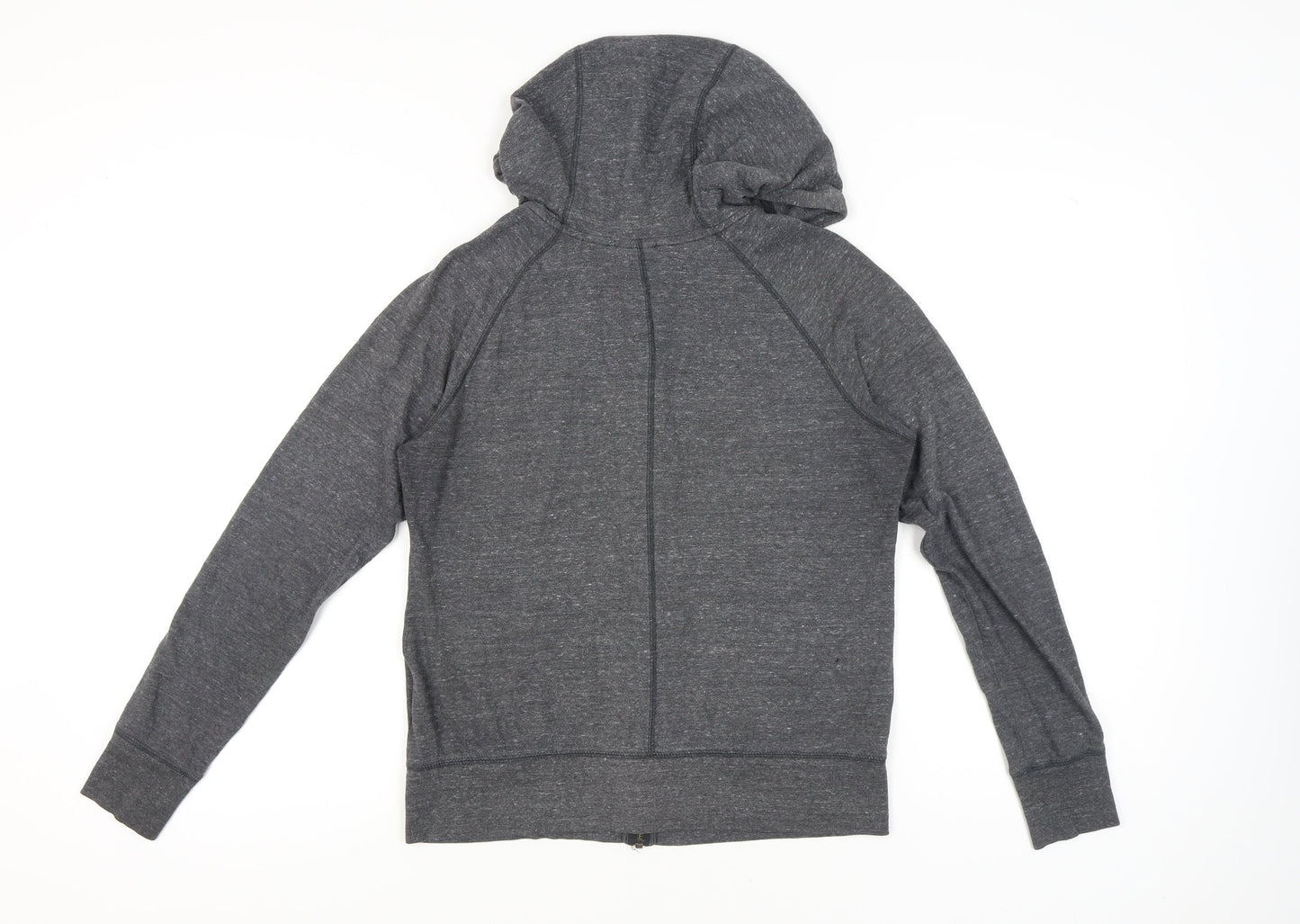 Nike Womens Grey Full Zip Hoodie Sweatshirt M Hooded Sportswear