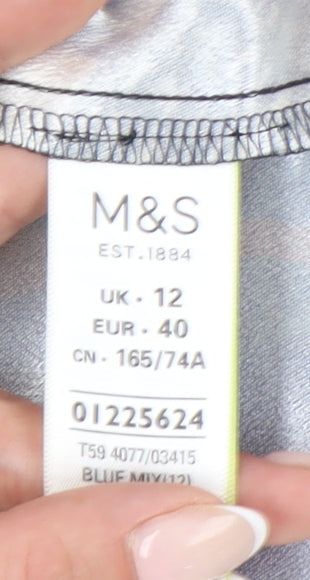 Marks and Spencer Womens Multicoloured A-Line Skirt Size 12