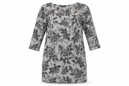 Marks and Spencer Women’s Grey Floral Shift Dress Size 12