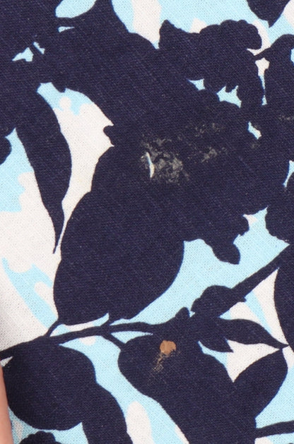 Marks and Spencer Womens Blue Floral A-Line Skirt Size 10