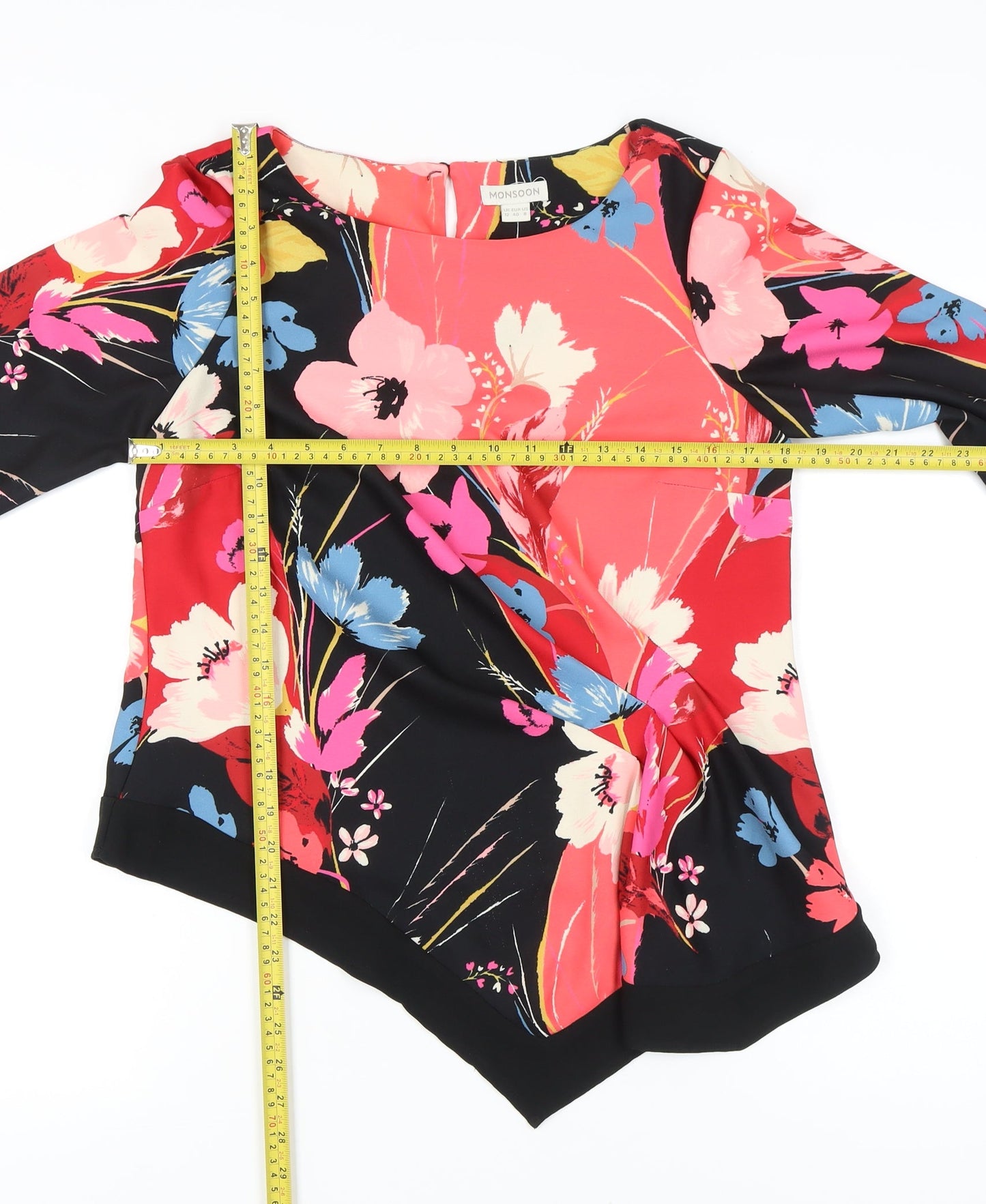 Womens UK Size 12 Monsoon Multicoloured Tunic Blouse