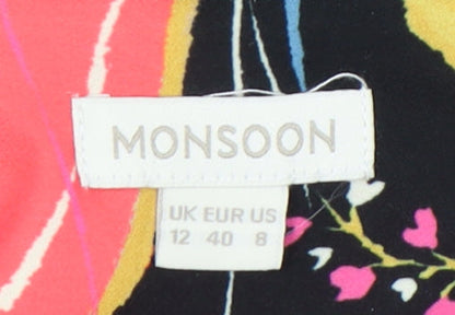 Womens UK Size 12 Monsoon Multicoloured Tunic Blouse