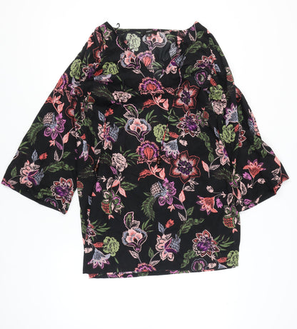 Womens UK Size 14 NEXT Multicoloured Tunic Blouse