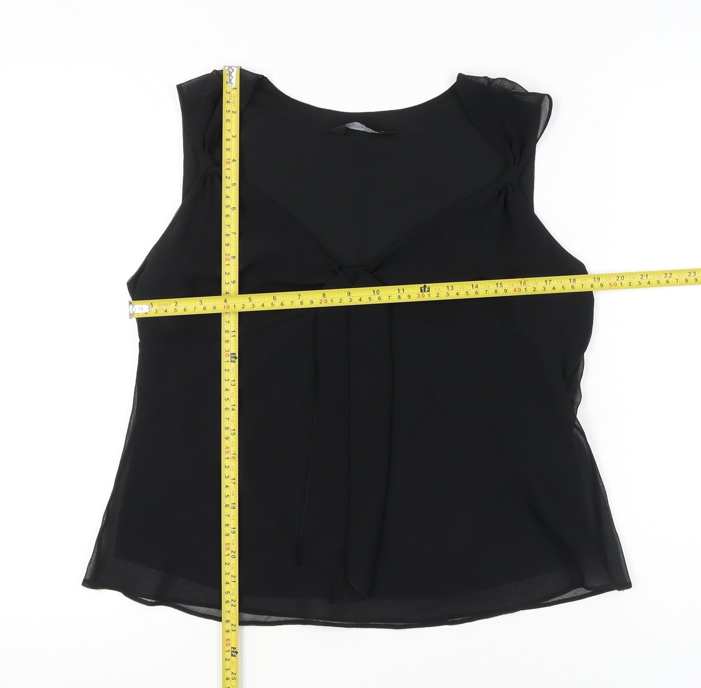 Womens UK Size 18 Dorothy Perkins Black Camisole Blouse