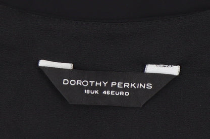 Womens UK Size 18 Dorothy Perkins Black Camisole Blouse