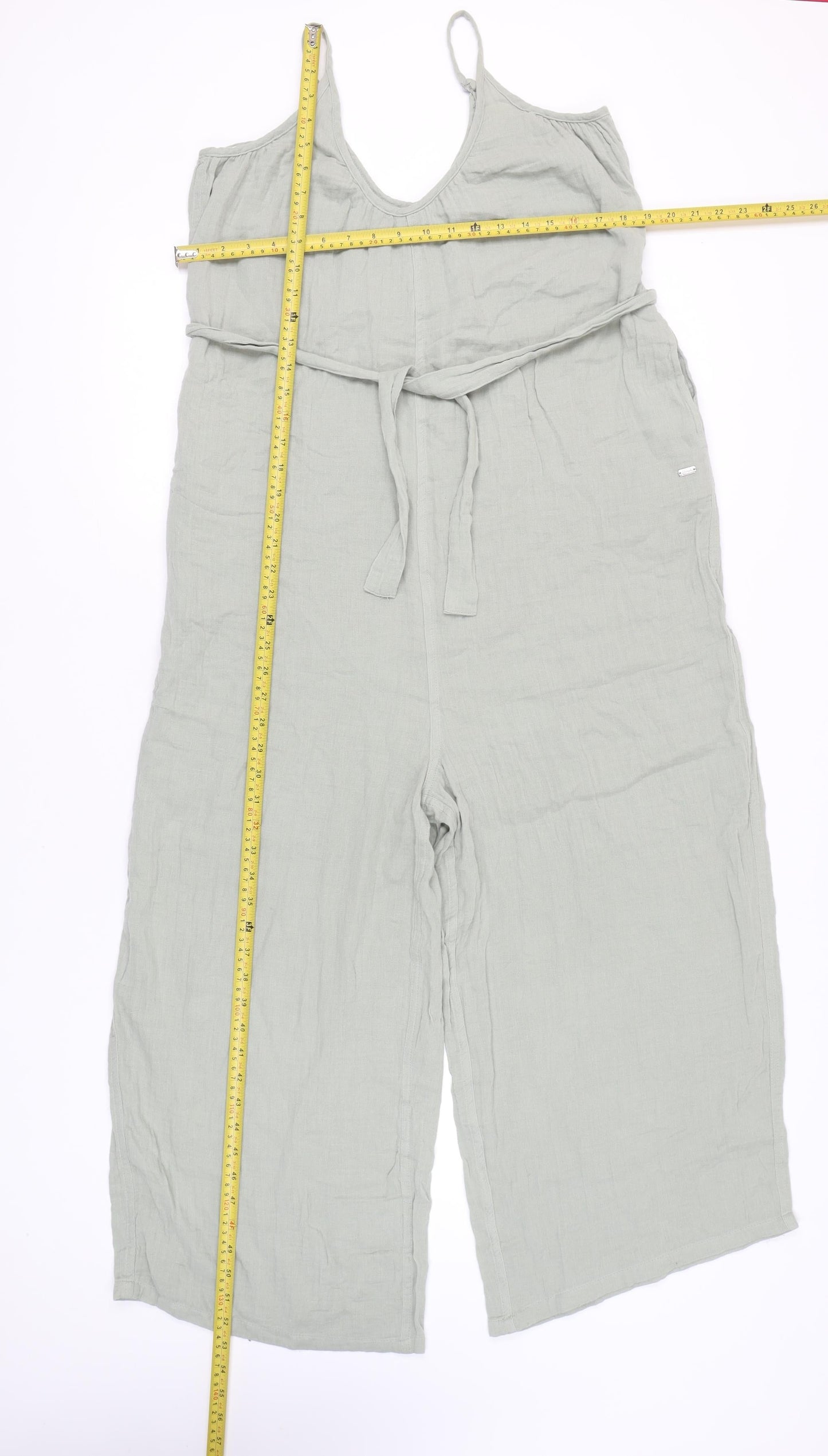 F&F Women’s Grey Wide-Leg Strappy Jumpsuit Size 8