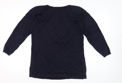 Womens UK Size 12 St Michael Blue Tunic Jumper