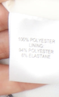 Fenn Wright Manson Womens Dress Size 16 Sheath Multicoloured Sequin Neckline Party