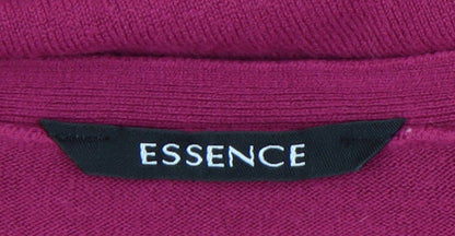 Evans Womens Plus Size 22/24 Pink V-Neck 3/4 Sleeve Jumper