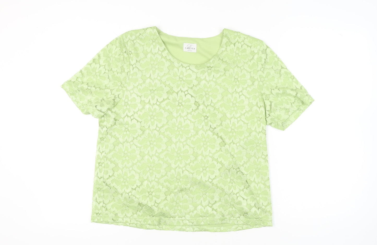 Womens UK Size XL Eastex Green Basic Blouse