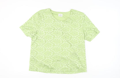 Womens UK Size XL Eastex Green Basic Blouse