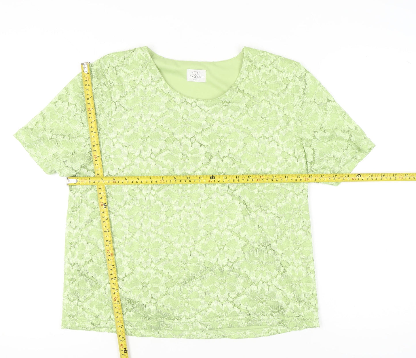 Womens UK Size XL Eastex Green Basic Blouse