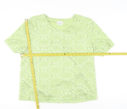 Womens UK Size XL Eastex Green Basic Blouse
