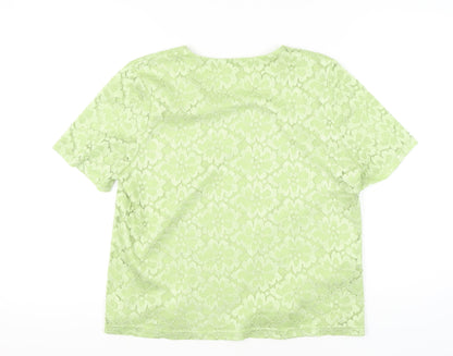 Womens UK Size XL Eastex Green Basic Blouse