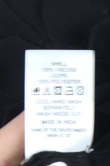 ASOS Women’s Black Mini Skirt Size 10 Viscose Party Cocktail Layered