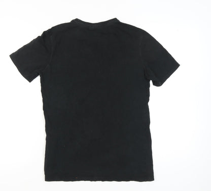 Puma Men's Black Small Logo T-Shirt Crew Neck Short Sleeve