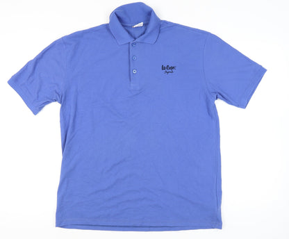 Lee Cooper Men’s Blue XL Polo Shirt Cotton Classic Casual