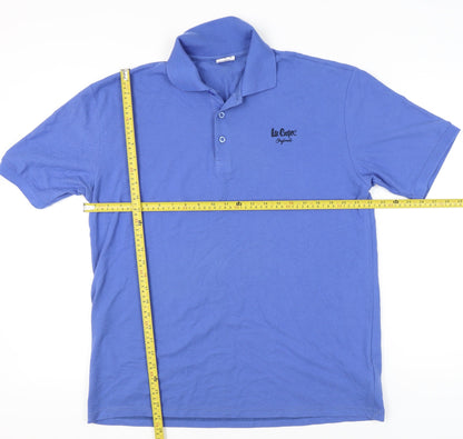 Lee Cooper Men’s Blue XL Polo Shirt Cotton Classic Casual