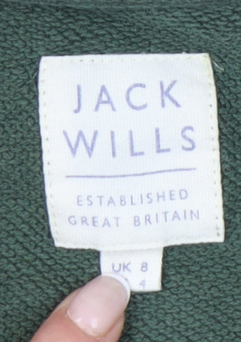 Womens UK Size 8 Jack Wills Green Pullover Sweatshirt