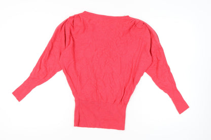 Womens UK Size XS Mint Velvet Pink Pullover Jumper