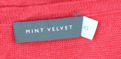 Womens UK Size XS Mint Velvet Pink Pullover Jumper