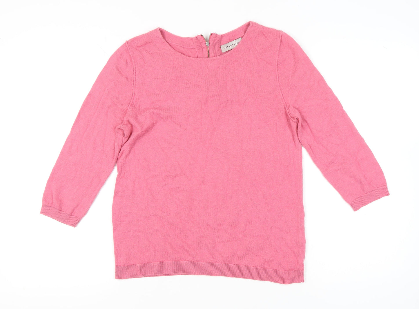 Womens UK Size L Amaryllis Pink Pullover Jumper