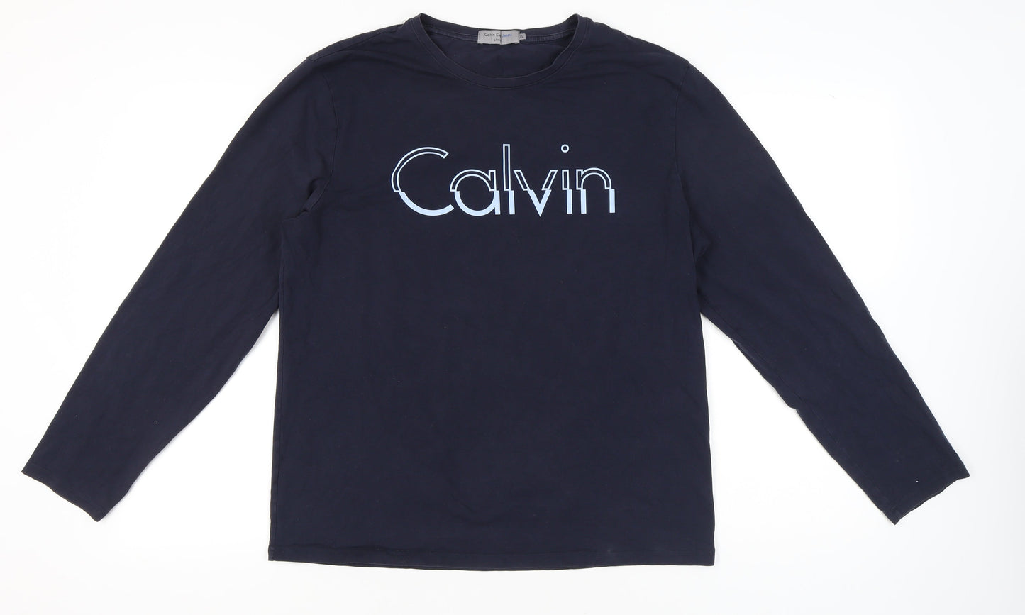 Mens UK Size XL Calvin Klein Jeans Blue  T-Shirt