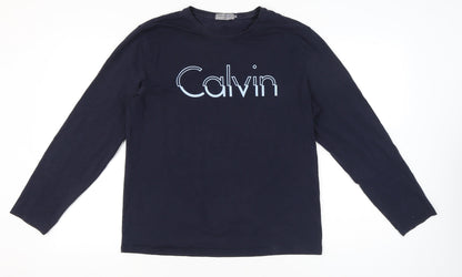 Mens UK Size XL Calvin Klein Jeans Blue  T-Shirt