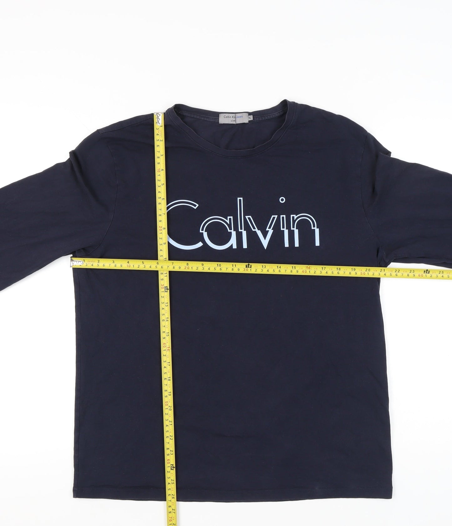 Mens UK Size XL Calvin Klein Jeans Blue  T-Shirt