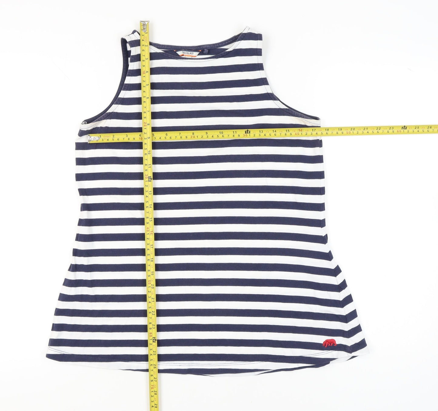 Womens UK Size 8 SoulCal & Co Blue Basic Tank