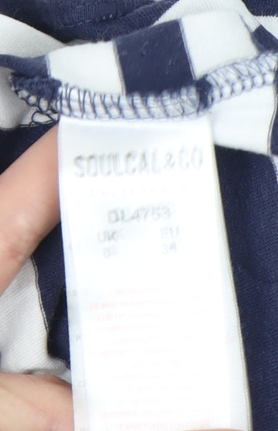 Womens UK Size 8 SoulCal & Co Blue Basic Tank