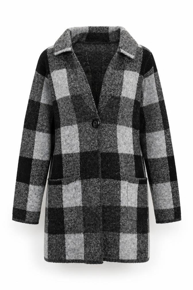 Womens UK Size M Adrienne Vittadini Grey Cardigan Jumper
