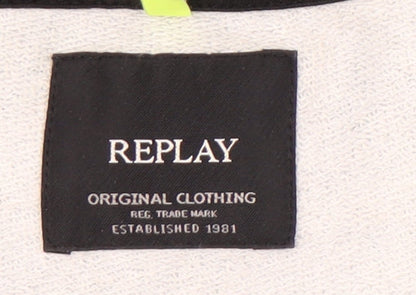 Mens UK Size 2XL Replay Grey Pullover Sweatshirt