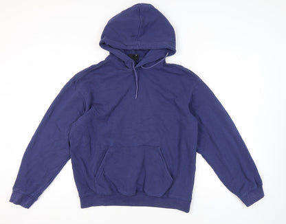 Mens UK Size M H&M Blue Pullover Hoodie