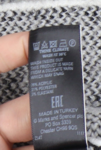 Womens UK Size M Marks and Spencer Ivory Cardigan Jumper