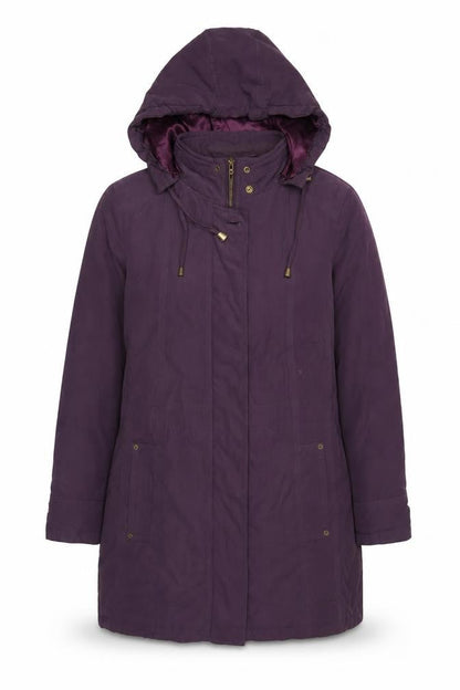 Womens UK Size M BM Purple Parka Coat