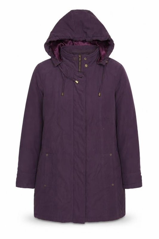 Womens UK Size M BM Purple Parka Coat