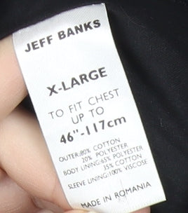 Mens UK Size XL Jeff Banks Black Basic Jacket