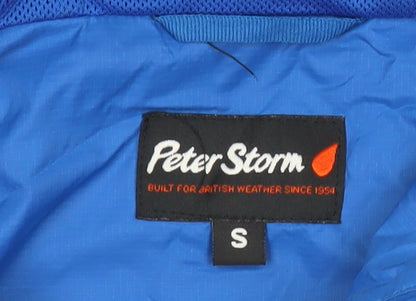 Mens UK Size S Peter Storm Blue Windbreaker Coat