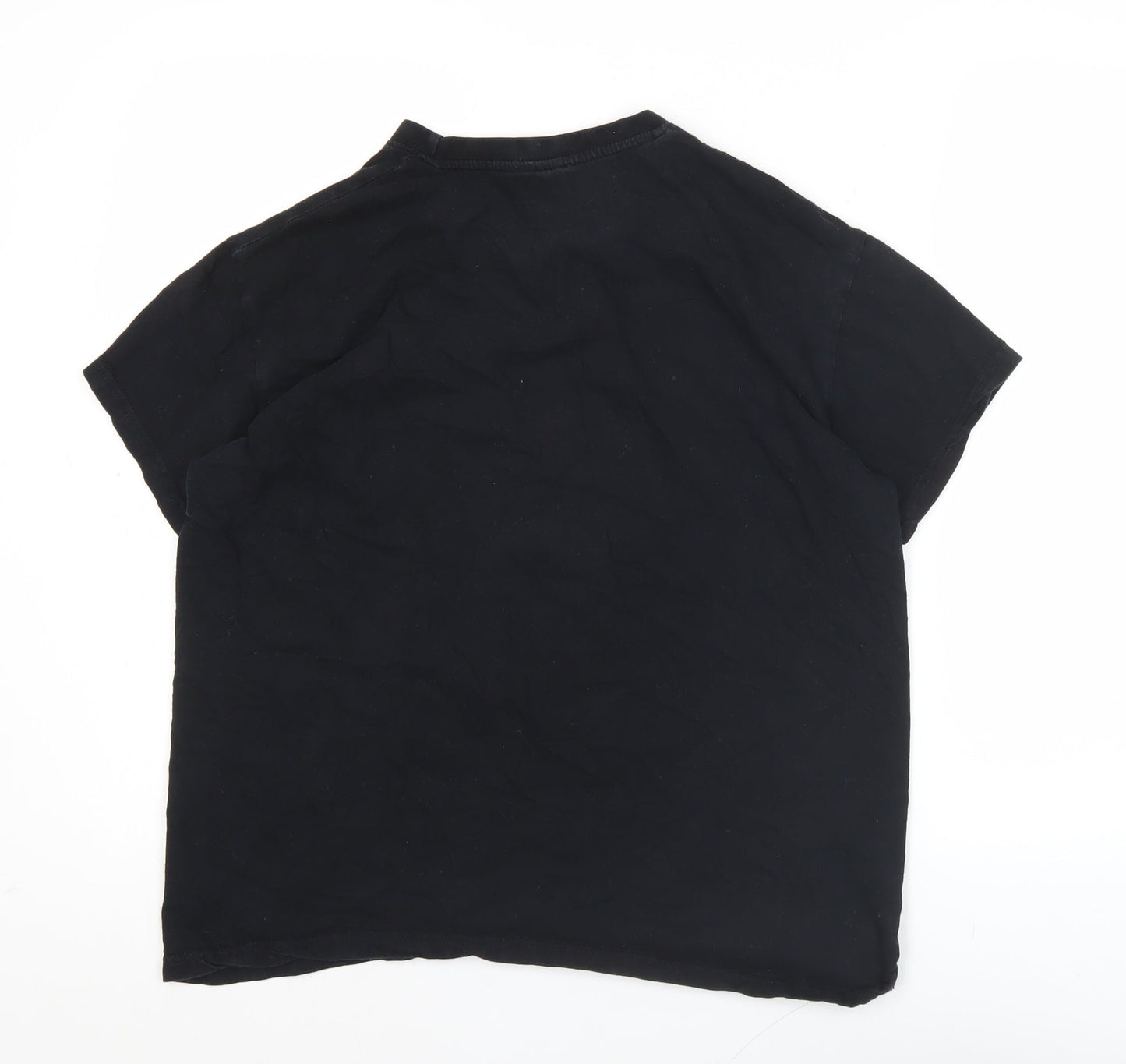 Unisex Adults UK Size M Unknown Black Basic T-Shirt